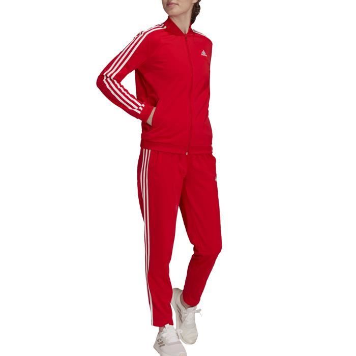 Adidas Surv tement pour Femme Essentials 3 Stripes Rouge H10157