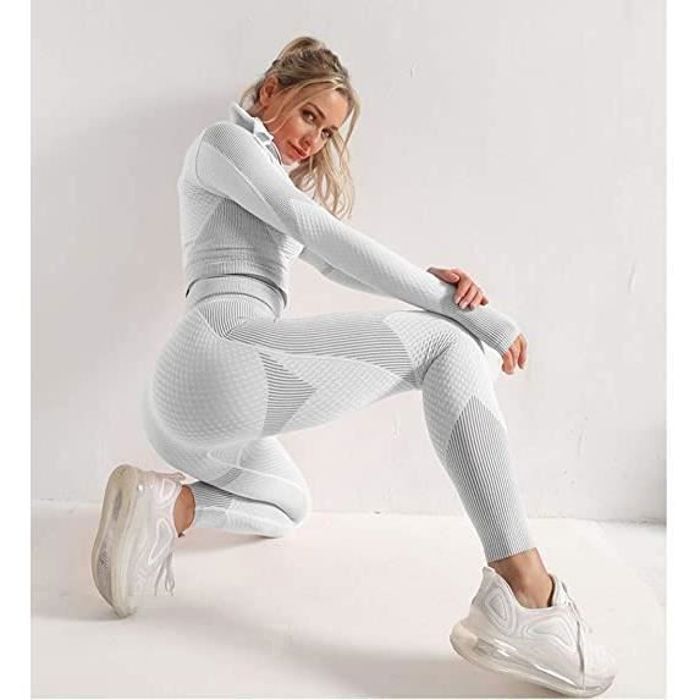 Survêtement Femme Ensemble 3 Pièce ​Chaud Tenue d'intérieur Tenue Casual de  Sports pour Gym Style E Gris clair - Cdiscount Prêt-à-Porter