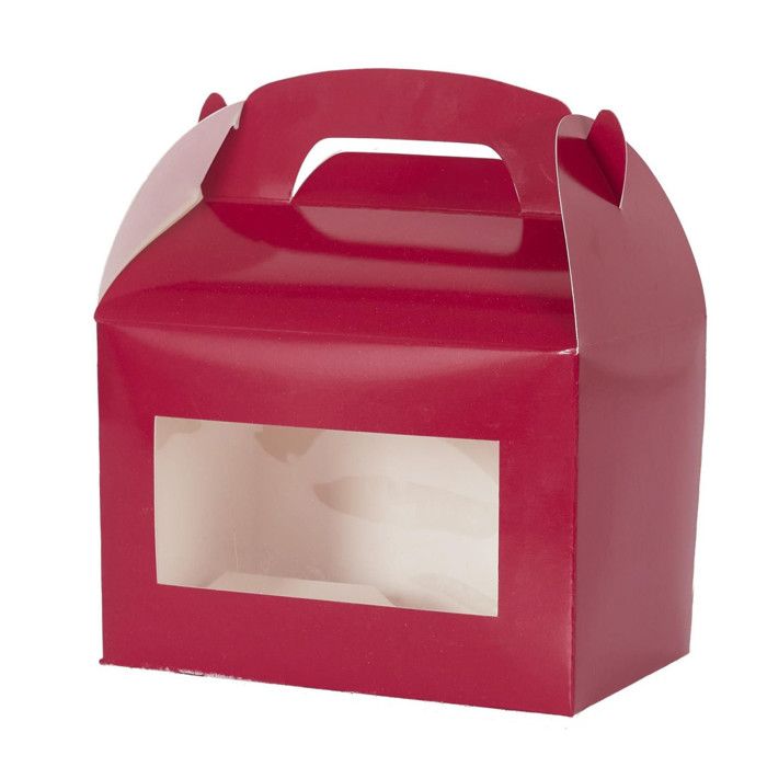 Lot De 5 Boîtes à Gâteau En Carton Blanc - 20x20x5 Cm, Alimentaire, Empilable