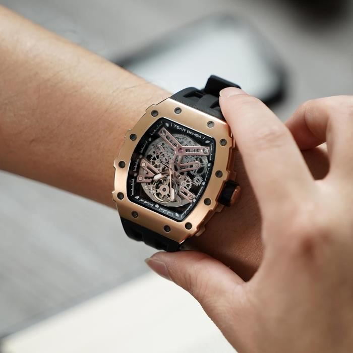 Montre mecanisme apparent hotsell luxe