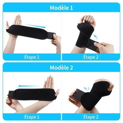 Gants de protection de poignet fitness sport pouce gants de garde-poignet anti-entorse attelle à