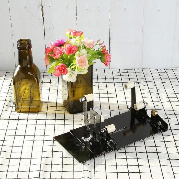 Coupe-Bouteille En Verre Précis – Outil De Découpe Bouteilles Vin & Bière Ronde/Carrée Diam. 20-230 Mm – Kit Complet Pour DIY