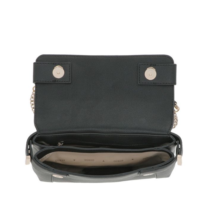 Sac Bandoulière GUESS Dea Crossbody Top Zip - Noir, Dimensions 27x10x6 Cm - Style Simple Et élégant