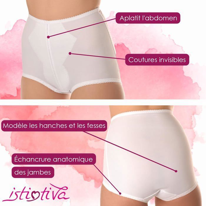 Istintiva Guainetta – Culotte Gainante Taille Haute Femme – Effet Ventre Plat Sculptant Et Confortable