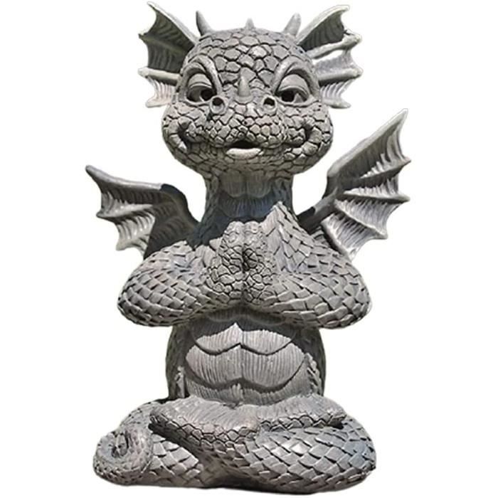 Statue de Dragon de Jardin extérieur décor à la Maison, Zen Yoga Dragon  décoration de Jardin Dragon Bouddha Art Sculptures pou[615] - Cdiscount  Maison
