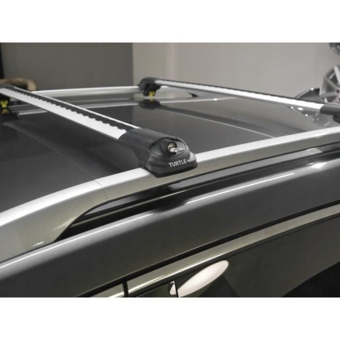 Tiger Barres de toit transversales pour Audi Q3 8U 2011-2018 Gris