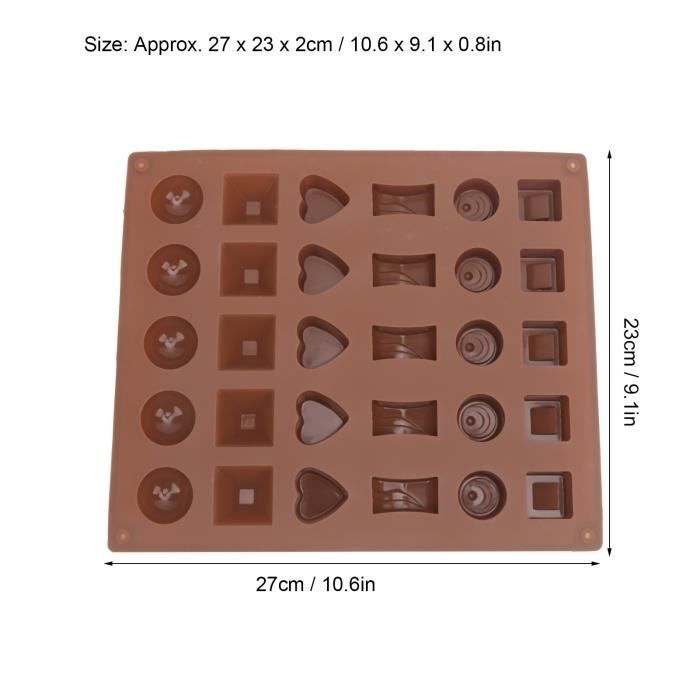 Fdit Moules à chocolat Moule à chocolat Silicone bonbons gâteau bricolage  moule forme géométrique cuisine outil de - Cdiscount Maison