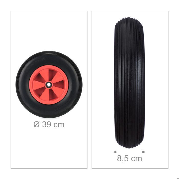 Relaxdays Roue De Brouette 4.80 4.00-8, Roue Caoutchouc, Roue Secours Jante Pneus De Diable 100 Kg Charge Jaune Gris 84654233 Relaxdays Roue De Brouette 4.80 4.00-8, Roue Caoutchouc, Roue Secours Jante Pneus De Diable 100 Kg Charge Jaune Gris 84654233