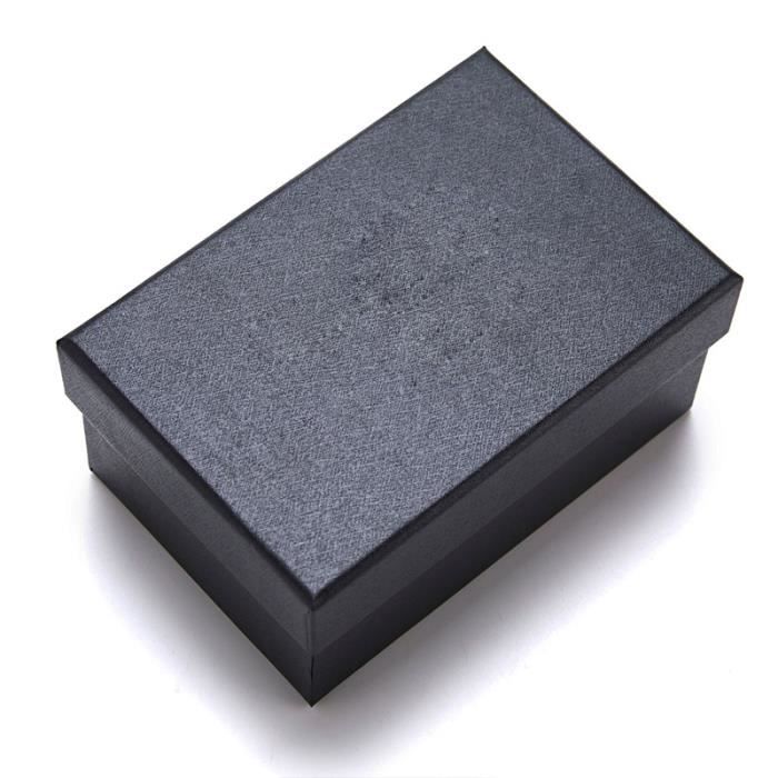 Coffret Cravate Homme - Pochette, Boutons De Manchette, Pince à Cravate - Paisley Bleu
