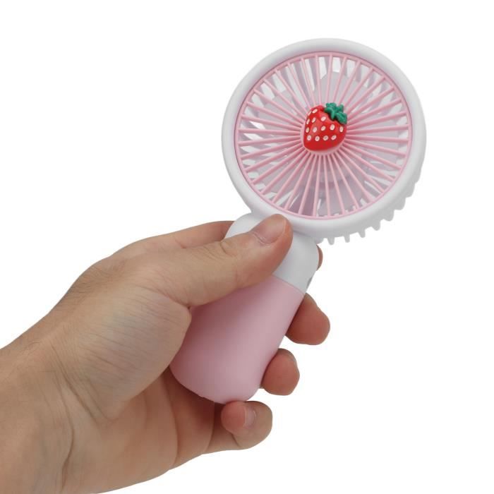 Ventilateur De Poche JISULIFE - Mini Turbo Portable USB Rechargeable - Vert