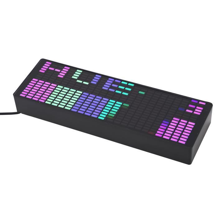 YOSOO Afficheur spectre musical LED RGB 384 Leds 20 effets dynamiques  Indicateur analyser musique