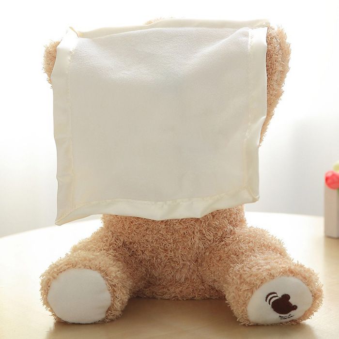 Cache Cache Ours Timide Jouet En Peluche Modele De Batterie Anglais Jouets En Peluche Poupee En Peluche 11 82 Pouces Cdiscount Jeux Jouets