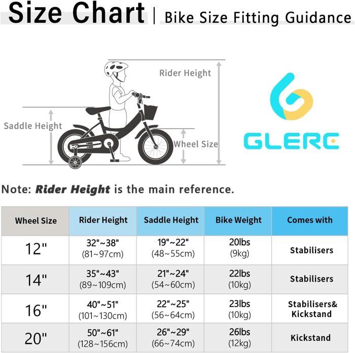 24 Pouces Age Taille Cadre Velo Enfant Taille Velo 26 Pouces Age