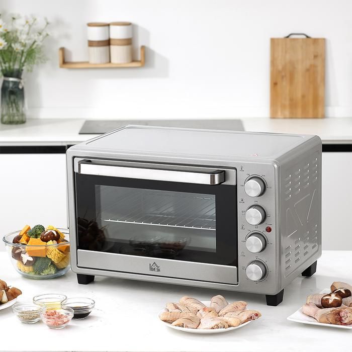 Mini Four Solac Mini Four Électrique - IDEKO - 32L - 1600W - Inox - Verre Transparent ...