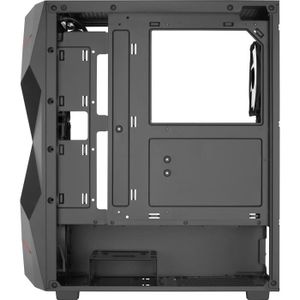 APNX V1 Custodia per PC Mid-Tower ATX a doppia camera ATX, pannelli in