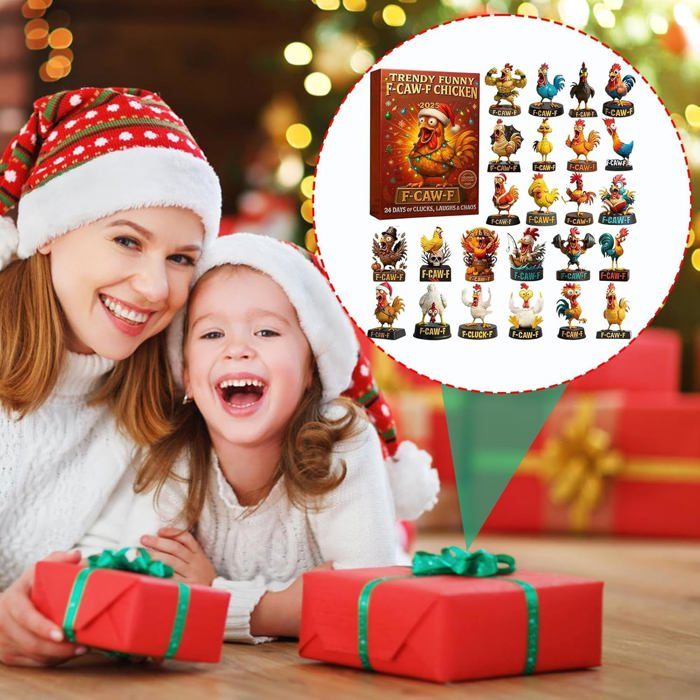 Calendrier De L'Avent égyptien 2025 - 24 Pendentifs Acrylique 2D, Décoration De Noël Originale
