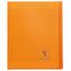Carreaux Seyes - Bleu 170x220mm Orange 48 pages Cahier agrafé Koverbook 170 x 220 mm 