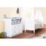 Set De 2 Pieces Pour Chambre Bebe Avec Lit Evolutif 140x70 Cm Et