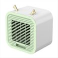 Mini Climatiseur Portable, Refroidisseur D'Air, Fonctionnement Silencieux, Climatiseur de Bureau pour Bureau Extérieur Vert