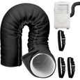 Tuyau Climatiseur Portable | Housse Calorifuge Portable Avec 3 Sangles Réglables | Bande Calorifuge Pour Tuyau Climatiseur