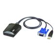 ATEN CV211 Laptop USB Console Adapter - Commutateur KVM - 1 x KVM port(s) - 1 utilisateur local - Ordinateur de bureau-0