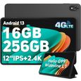 Blackview Tab 18 Tablette Tactile 12" 16Go + 256 Go 7680mAh 16MP Android 13 Dual SIM 4G Tablette PC GPS - Gris-0