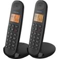 Téléphone fixe sans fil - LOGICOM - DECT ILOA 255T DUO - Noir - Avec répondeur-0