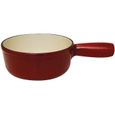 Caquelon fondue D : 19cm - rouge-0