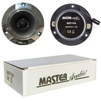 2 SUPER TWEETER MASTER AUDIO BST11/4 175 watts rms et 350 watts max 9,80 cm diamètre 98 db 4 ohms 3,70 cm profondeur, la paire