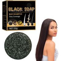 Soap Cover Bar Savon Pour Cheveux Gris,Hair Darkening Shampoo Bar,Solid Shampoo Bar,Reverse Grey Hair Bar Shampooing