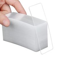 185 Pièces Ruban adhésif double face extra fort, Ruban adhésif multifonctionnel et réutilisable transparent lavable Nano Tape