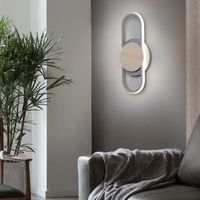 Utoopie LED Applique Murale Exterieur/Interieur IP65 Réglable Conception Simple Moderne Blanc Froid Pour Porche Salon, 1pcs Gris