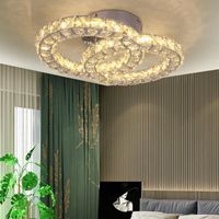 Moderne K9 Cristal Led Lustre Lumières Éclairage À La Maison Chrome Lustre Lustres Plafond Suspension Luminaires Pour Salon