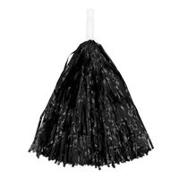 Pompon de cheerleading Boland 34cm noir en fibres synthétiques pour utilisation extérieure
