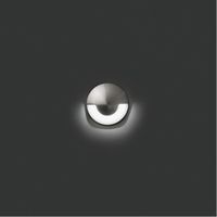 Spot encastrable nickel Kane-1 LED D4,5 cm IP67 24V 0,000000 Gris