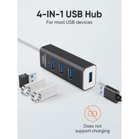 CableCreation Hub USB 3.0 de 4 Ports avec Câble dExtension de 1.46M,Compatible avec MackBook,PC,Ordinateur Portable,Clé USB etc,B