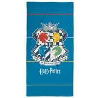 Serviette De Plage Ou Bain Officielle Harry Potter – Grande Serviette 140x70 Cm 100% Polyester, Parfaite Pour La Piscine, La Mer Ou La Maison