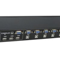 Surp Boîte de commutation KVM externe USB 2.0 à 8 ports Prise en charge du commutateur manuel 1920x1440
