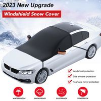 Couverture Pare-Brise Voiture-support magnétique pare-soleil de voiture-couverture de miroir-pour Anti Givre,Neige,Glace,UV-253x117c