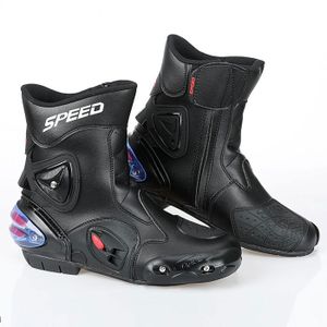 CHAUSSURE - BOTTE PRO BIKER SPEED-Bottes de moto tout-terrain pour hommes et femmes,chaussures de course de motocross,bottes de - A004 Black