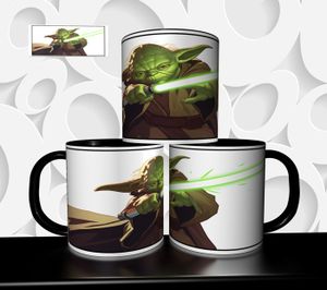 Mug Star Wars - Maître Yoda - Céramique Blanche - Contenance 325 Ml - Neuf