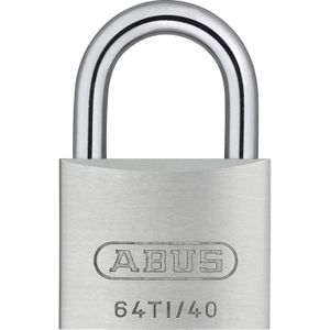 40 Abus 54589 64TI/40 Cadenas Titalium Haute Anse de 40mm 0100470 Argent 