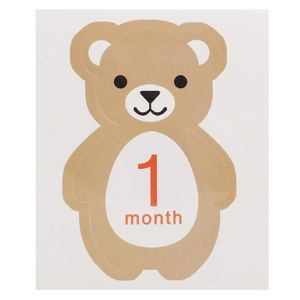 BAVOIR Autocollants mensuels pour nouveau-nés - ATYHAO - 1-12 mois - Blanc - Papier