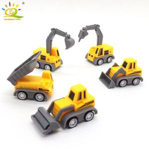 VOITURE - CAMION 5pcs - Ensemble de véhicules d'ingénierie pour enfants, cinq mini-voitures, camion à benne basculante EbCrane