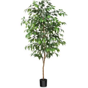 FLEUR ARTIFICIELLE Plante Artificielle Ficus 150cm - Fopamtri - Tronc