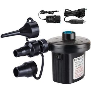 Pompe à air électrique - 5200 mAh - Batterie rechargeable - Mini pompe à air électrique avec 3 buses d'air - Gonfleur rapide pour bateau pneumatique/matelas pneumatique/pataugeoire - Pour enfants