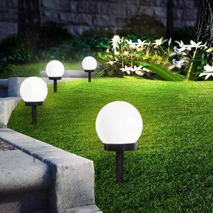 3x DEL solaire extérieure Boule Lampes Blanc Jardin Chemin Piquet véranda Steck Luminaires 