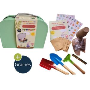 GRAINE - SEMENCE CULTIVEA - La valise du Petit Jardinier - Kit prêt