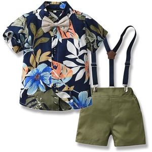 Ensemble de vêtements Ensemble de Vêtements d'été pour Bébé Garçon Gentleman Ensemble de Chemises de Short pour la fête hawaïennes pour Enfants Garçon