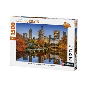 PUZZLE Puzzle 1500 pièces - New York en automne - NATHAN - Architecture et monument - Mixte - à partir de 13 ans